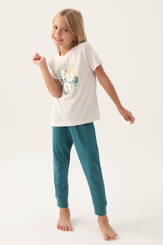 Arnetta Sun Bej Kız Çocuk Pijama Takımı 5274-42695 Krem Melanj