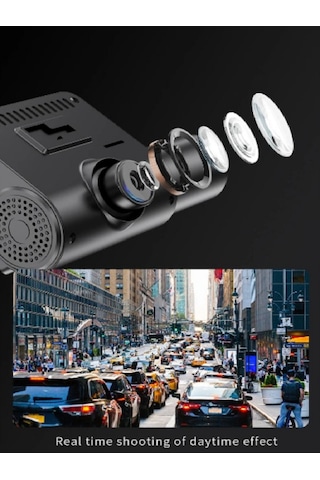 M80 3 Lens Araç Güvenlik Kamerası