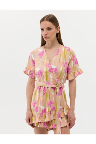 Pierre Cardin Kadın Şeftali Dokuma Elbise 50262642-vr222 Somon