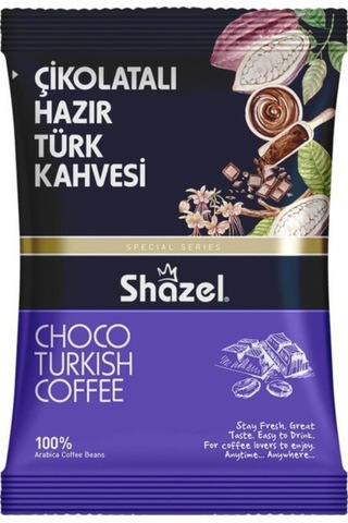 Shazel Hazır Türk Kahvesi Seti 4'lü 100g 4 Adet Kaymaklı, Portaka