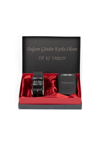 Westpolo 5550 Hakiki Deri Mekanizmalı Cüzdan & Kemer Erkek Set