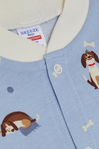 Breeze Erkek Bebek Tulum Sevimli Köpekçik Desenli 0-6 Ay, Açık Mavi-açık Mavi Açık Mavi