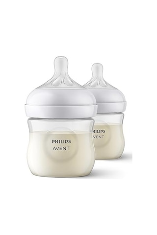 Philips Avent Doğal Tepkili Biberon 2'li Set, 125 Ml, 0-3 Ay, Akıtmaz Emzik, Kolik Ve Gaz Önleyici, Bpa İçermez, Sc