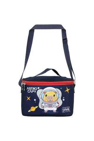 Capybara Erkek Çocuk Isı Yalıtımlı Astronot Beslenme Çantası - Lacivert - Kırmızı - 5228 Çok Renkli