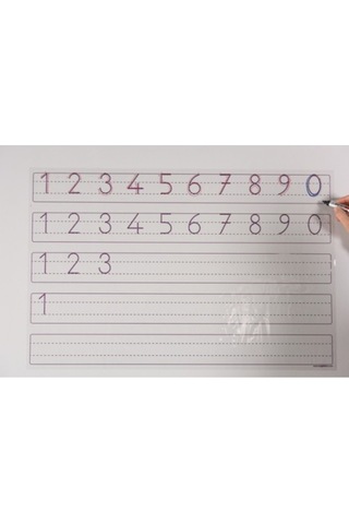 Rakamlar Çalışması Statik Kağıt Tahta