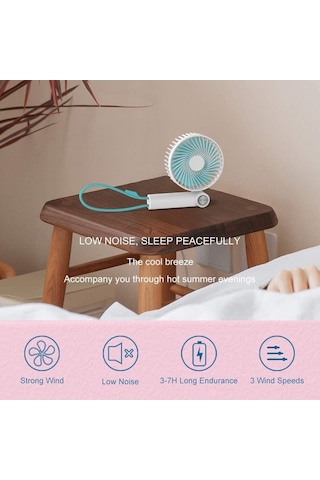 Soulader Taşınabilir Usb Şarjlı Mini El Fanı - Kolay Taşınabilir Kişisel Serinletici
