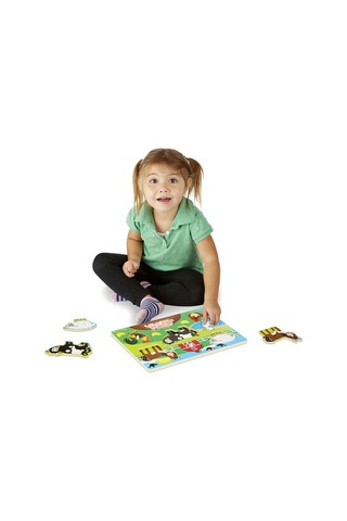 Melissa And Doug Ahşap Tutmalı Yapboz-Çiftlik