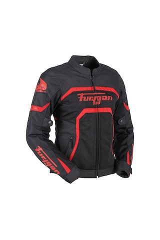 Furygan Mystıc Evo Vented Yazlık Kadın Korumalı Montu Siyah Kırmızı L