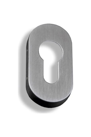 Lockway Paslanmaz Rozet - Oval - Yale Tip