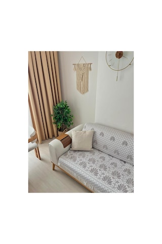 %100 Pamuk Koltuk Örtüsü Oturma Ve Sırt Kısmını Kaplayan Koruyucu Örtü 180 X 220 453154163512 Kahverengi