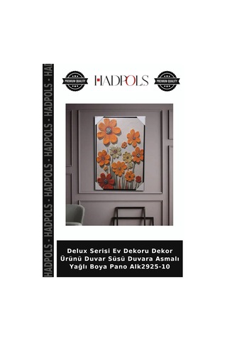 Delux Serisi Ev Dekoru Dekor Ürünü Duvar Süsü Duvara Asmalı Yağlı Boya Pano Alk2925-10