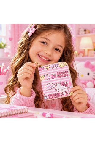 Schulzz Kawaii Hello Kitty Cinnamoroll Kız Çocuk Doğum Günü Hediyelik Kartlıklı Cüzdan