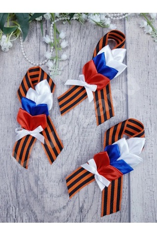 Love Land 9 Mayıs İçin Saint George Şeridi Broş 3 Adet 154144382 Turuncu