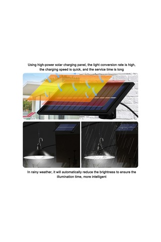 Güneş Kolye Işıkları Led Avize Su Geçirmez, Kapalı Beyaz Işık