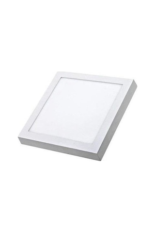 Zhltools 18 Watt Sıvaüstü Kare Led Panel Beyaz Kasa Beyaz Renk 1900 Lümen Beyaz