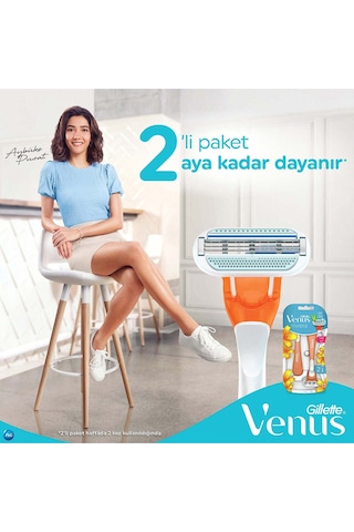Gillette Venus Riviera Kullan At Kadın Tıraş Bıçağı  2'li