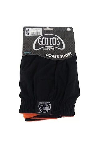 Gümüş Erkek Penye Boxer Düz Renkler Pamuklu Erkek Boxer