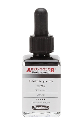 Schmincke Aero Color Airbrush Mürekkep 702 Black 28 ML