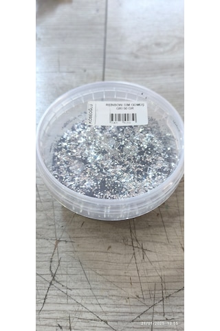 Boya İçerisine Katılan Sim Büyük Kesim Gri 50 Gr