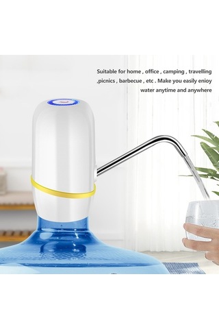 Ebitda Pratik Ev Su Pompası - Tek Tuşla Kullanım Kolay, Beyaz/siyah