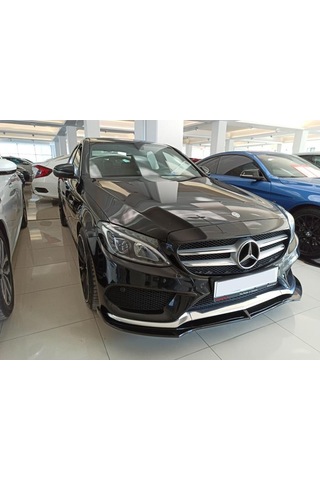 Mercedes W205 Ön Tampon Altı Lip Plastik Kulaklı Parlak Siyah N11.1438