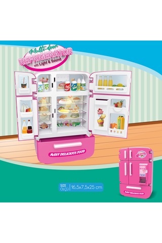 Ogi Mogi Toys Işıklı Ve Sesli Çok Kapılı Buzdolabı Eğitici Rol Yapma Oyuncağı