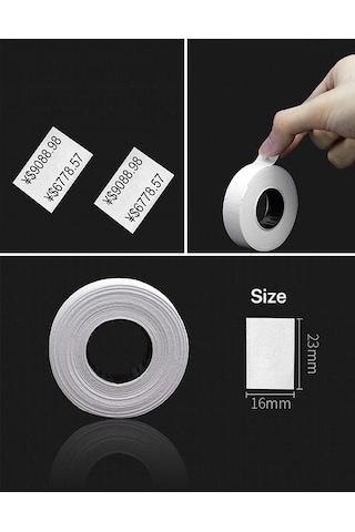23x16mm Çift Satırlı Mx6600 Kraf/ Mx6600 Hongshong/ Motex Mx6600 lama Etiketi 12adet