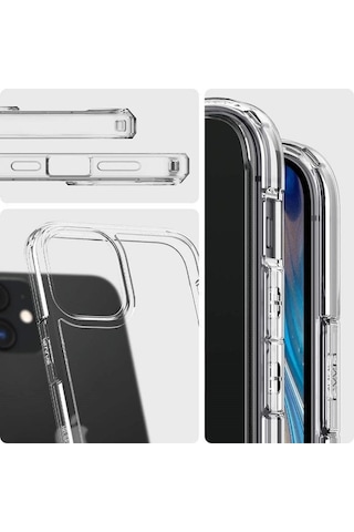 Logis iPhone Uyumlu 12 6.1" Şeffaf Kılıf Silikon Koruma