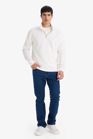 Defacto Dik Yaka Yarım Fermuarlı Sweatshirt F9323ax26spwt32 Beyaz-wt32