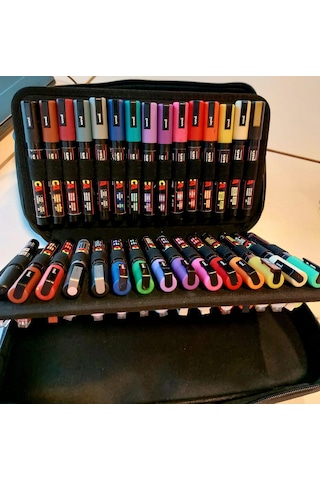 Uni Posca 60 Lı Çantalı Set Pc-1m 20 Adet - Pc-3m 20 Adet - Pc-5m 20 Adet