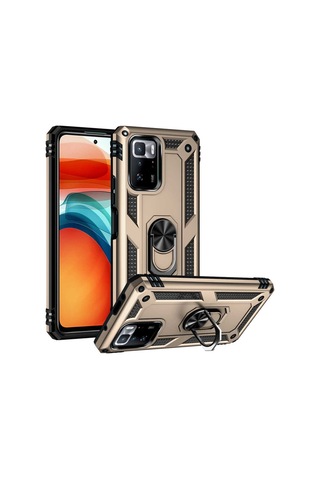 Xiaomi Poco X3 Gt Kılıf Zore Vega Yüzüklü Standlı Zırh Kılıf