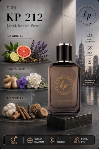 KP E-09 Açık Erkek Parfüm 50 ML