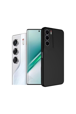 Tecno Camon 40 Pro 5G CM7 Uyumlu Silikon Kılıf - Kamera Korumalı Esnek Pastel Renk Kapak-Siyah