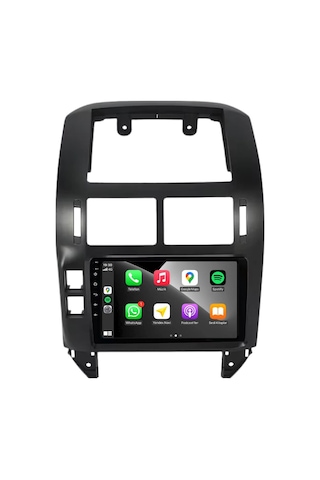 Volkswagen Polo - Araç Multimedya Ekran - 2gb 32gb - Old - Black - 2005 - 2009 - 9 Inch - Cadence - Upg