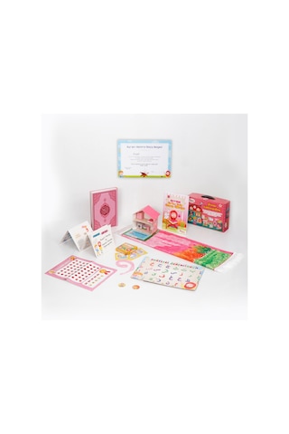 Çocuklar İçin Kur'Anı Kerim Öğreniyorum Seti Pembe