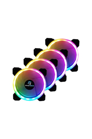 Dualrıng 4x120mm Sese Duyarlı A-rgb Kasa Fanı Standart
