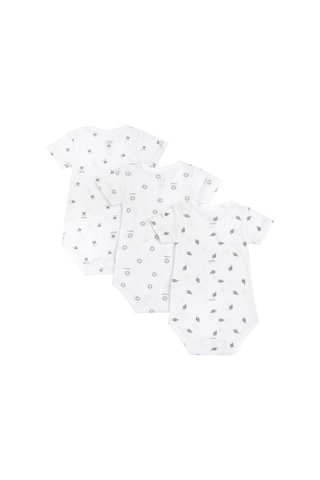 Chicco Bebek 3lü Kısa Kollu Body Set 09102207000000 000033 Beyaz