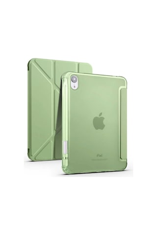 Apple Uyumlu iPad Mini 7 2024 Kılıf Redclick Tri Folding Kalem Bölmeli Standlı Kılıf Kapaklı Kılıf