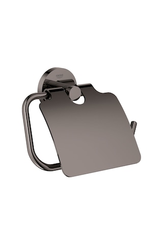 Essentials Tuvalet Kağıtlığı Kapaklı Hard Graphite - 40367a01 Gri
