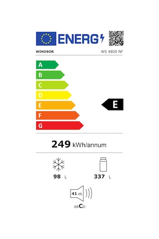 Windsor WS 4800 NF 434 LT No-Frost Çift Kapılı Buzdolabı