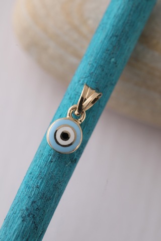 14 Ayar Altın Mini Mineli Göz Kolye Ucu