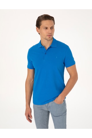 Pierre Cardin Erkek Saks Tişört Basic 50325323-vr045 Saks