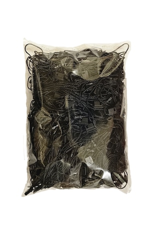 Kilitli Ip- Etiket Bağlama Ipi Renk: Siyah Uzunluk: 18cm 500 Adet
