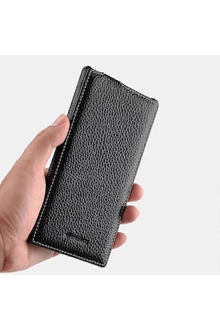 Melkco Samsung Galaxy S24 Kılıfı Dikey Çevirmeli Hakiki İnek Derisi Telefon Kılıfı Tam Koruma Çok Renkli