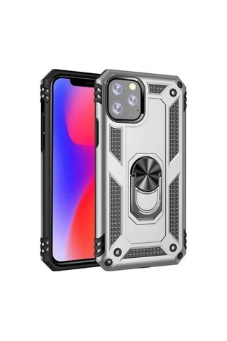 Apple Uyumlu iPhone 11 Pro Max Kılıf Zore Vega Kapak Gri