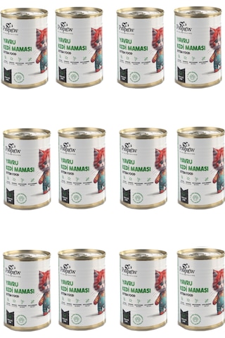 Propaw Kuzu Parça Etli Jöleli Premium Tahılsız Yavru Kedi Maması 12 x 415 G