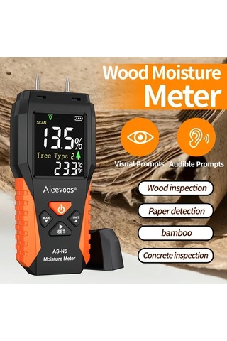 Motion003 Aicevoos Dijital Ahsap Nem Olcer N6 Igne Tipi Su Kacak Dedektor Lcd Ekran Nem Test Ci