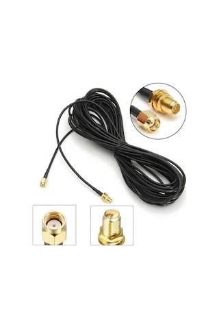 Sma Dişi Erkek Uzatma Kablosu Modem Anteni Wireless Anteni Wifi Anten Uzatma 5m