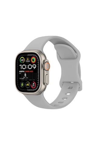 Apple Uyumlu Watch Ultra/ultra2 49mm Yumuşak Hafif Silikon Kordon Kayış