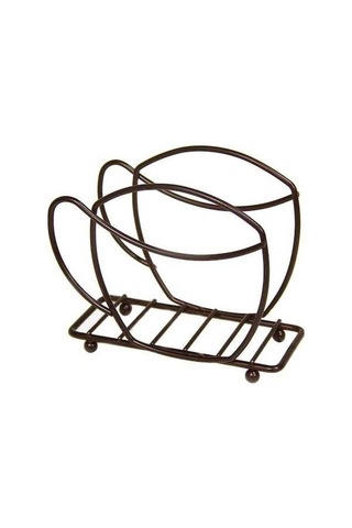 Pazly Şık Kahve Fincanı Peçete Tutucu - Ev Ve Restoran İçin Dayanıklı Masa Üstü Doku Dağıtıcısı Gold Gold